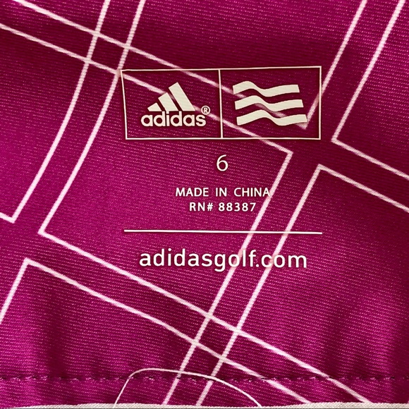 Adidas |Golf Climalite Diamond Print Shorts - Picture 8 of 11